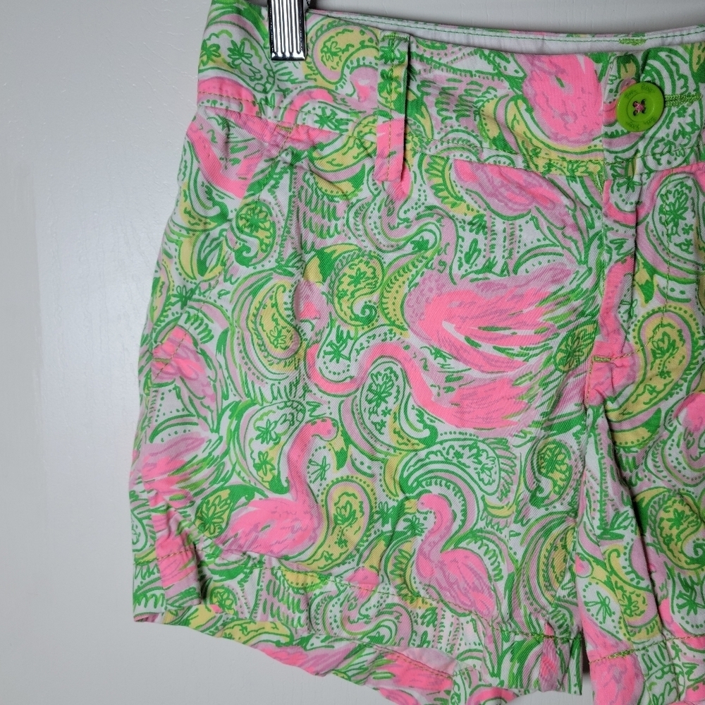 Lilly Pulitzer Flamingo Callahan Shorts | Lilly Pulitzer | Size 0 - Picture 3 of 9
